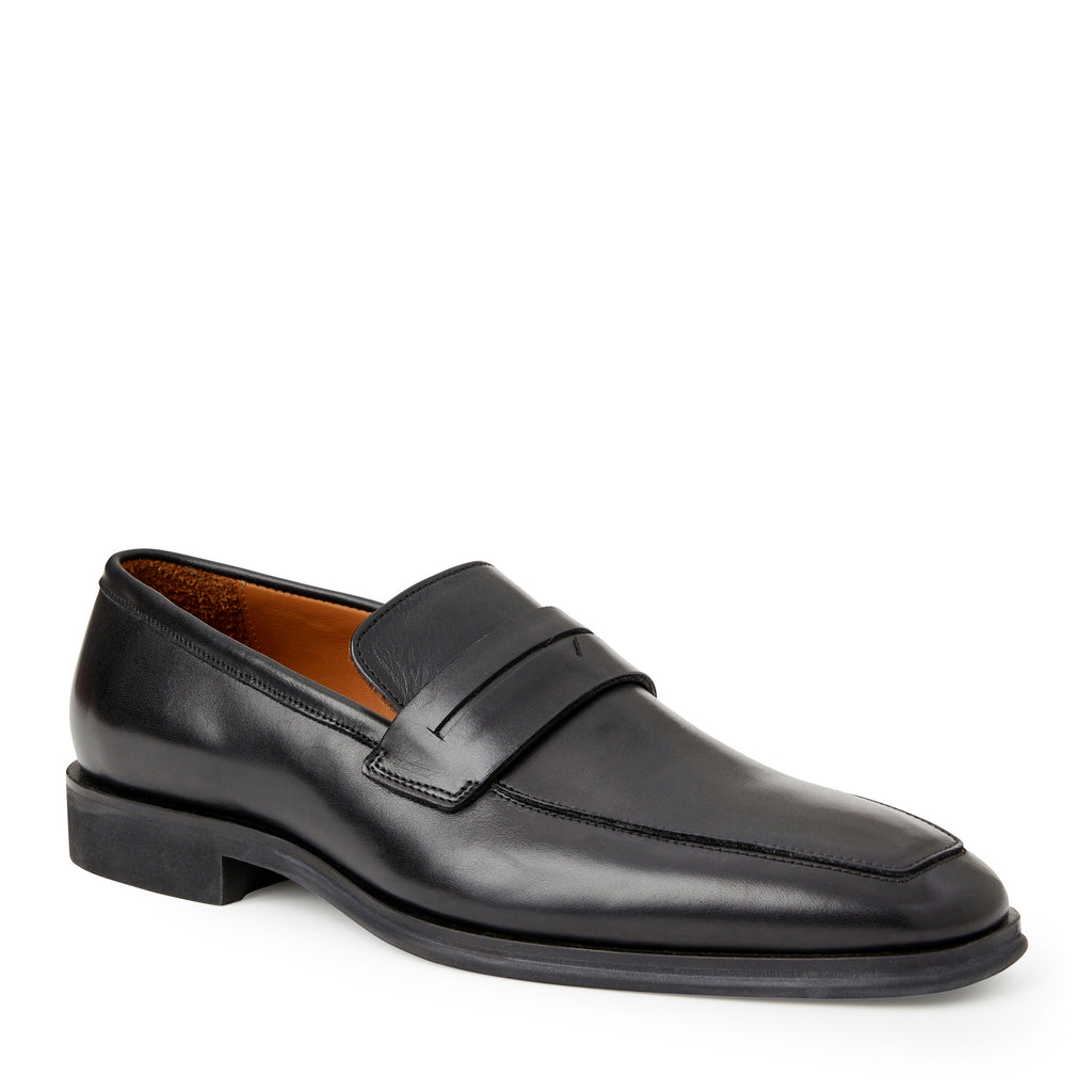 Raging leather Penny Loafer Black Bruno Magli