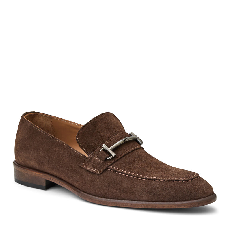 Sante Double Gore Classic Bit Loafer-Brown Suede