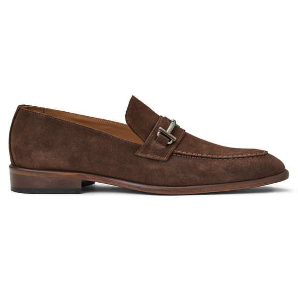 Sante Double Gore Classic Bit Loafer-Brown Suede