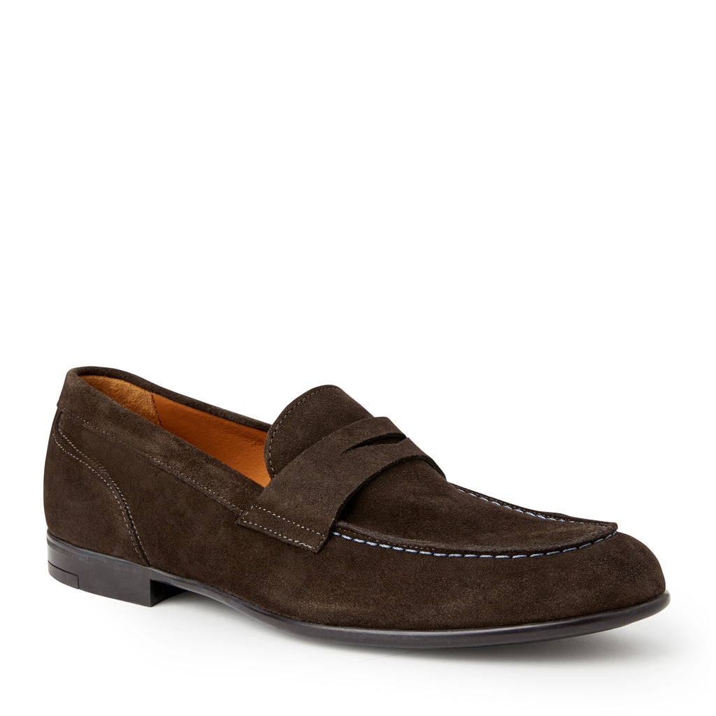 Silas Suede Loafer Dark Brown Bruno Magli