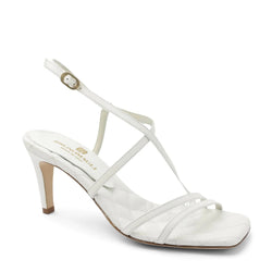 Sandra Strappy Heel - White