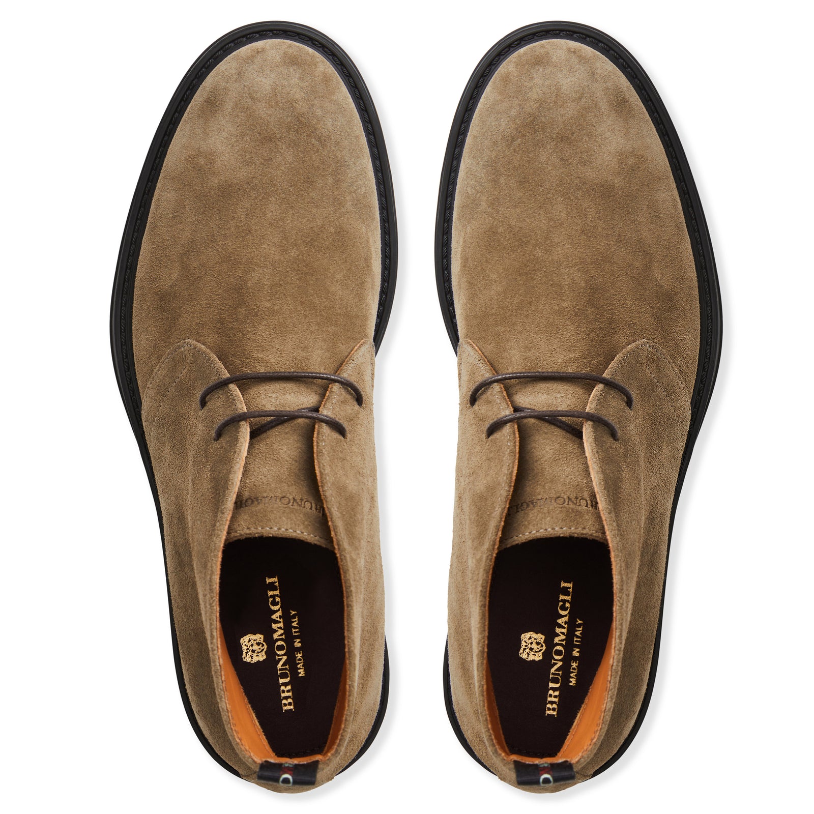 Taddeo Classic Chukka Suede Boot Taupe Bruno Magli