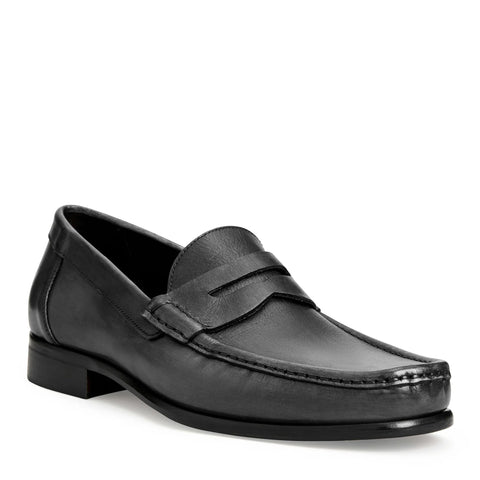 TONIO SLIP ON LEATHER LOAFER BLACK Bruno Magli