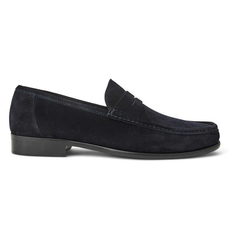 Tonio Slip on Loafer- Navy Suede