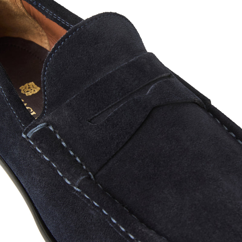 Tonio Slip on Loafer- Navy Suede