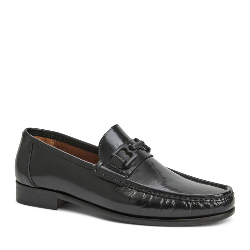 Trieste Classic leather Loafer- Black