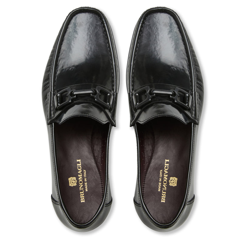 Trieste Classic leather Loafer- Black