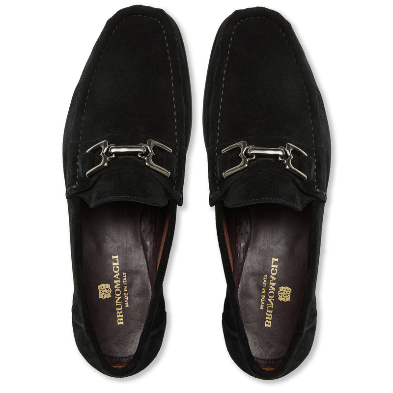 Trieste Classic suede Loafer- Black suede