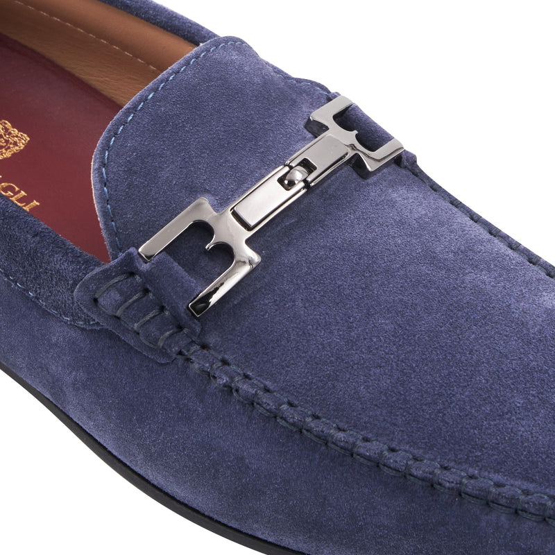 Taso Light Blue Suede