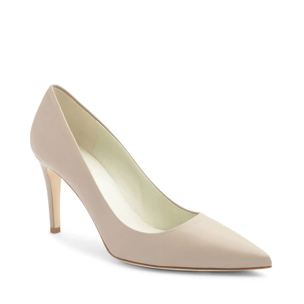 Telma Leather Pointed-Toe Pump-Natural