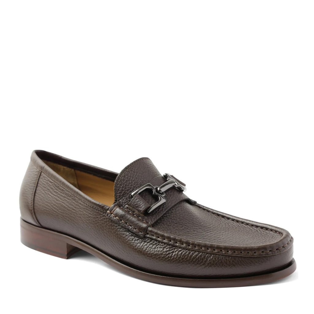 Trieste Classic Leather Moccasin Dark Brown Cervo Bruno Magli