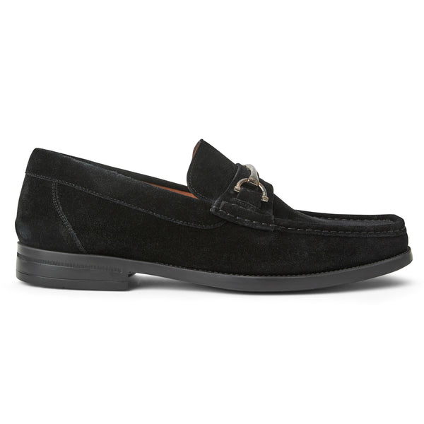 Veneto Bit slip on Loafer-Black Suede