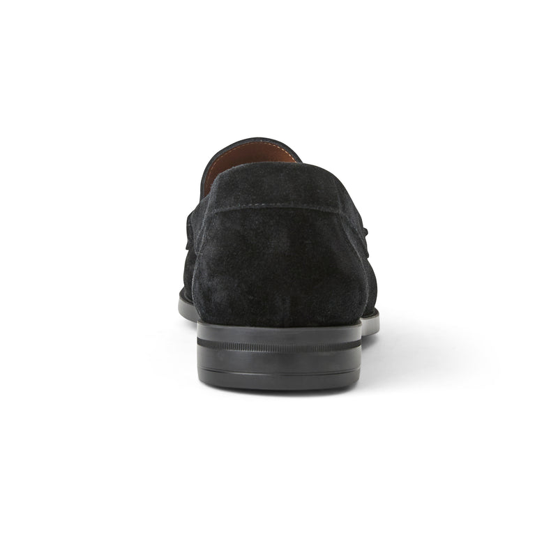 Veneto Bit slip on Loafer-Black Suede