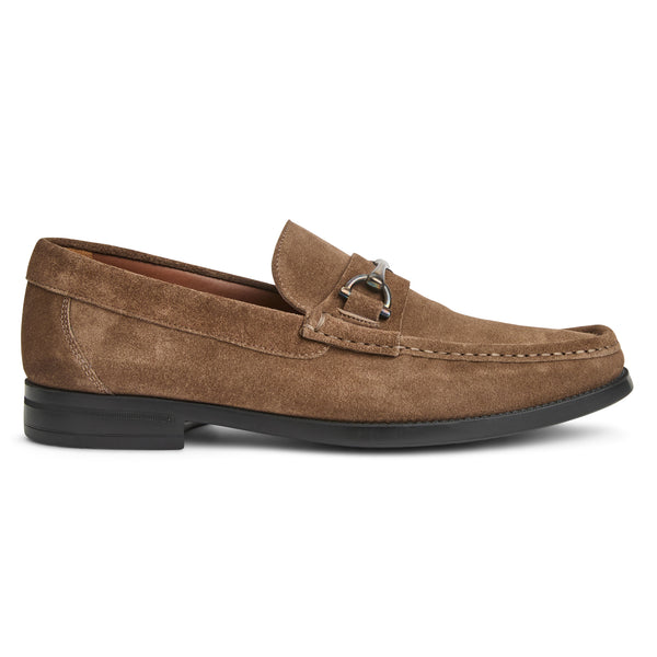 Veneto Bit slip on Loafer-Taupe Suede