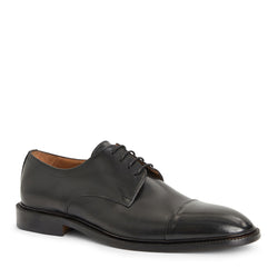 Aydin Cap toe leather Derby-Black