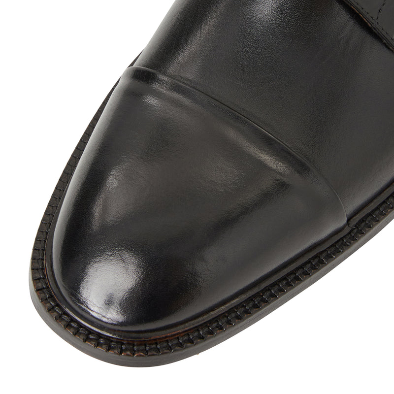 Aydin Cap toe leather Derby-Black