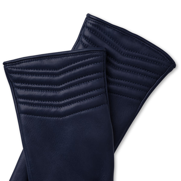 Women's CHEVRON QUILTED GLOVE-NAVY