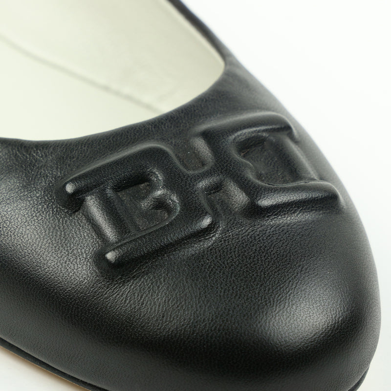 Bibi Leather Flat - Black – Bruno Magli