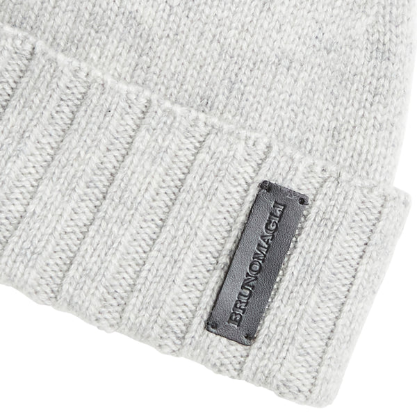 Men's Cashmere Rib Cuff Hat - Grey