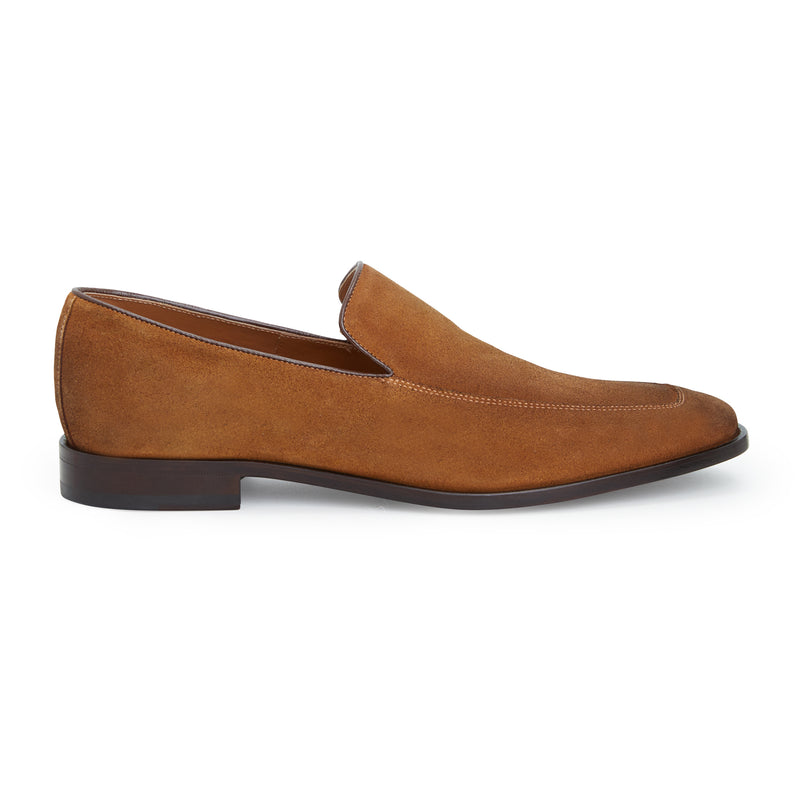 COLLEZIONE IVAN SLIP ON SUEDE LOAFER COGNAC Bruno Magli