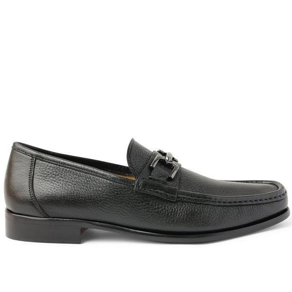 Trieste Classic Leather Moccasin - Black Cervo