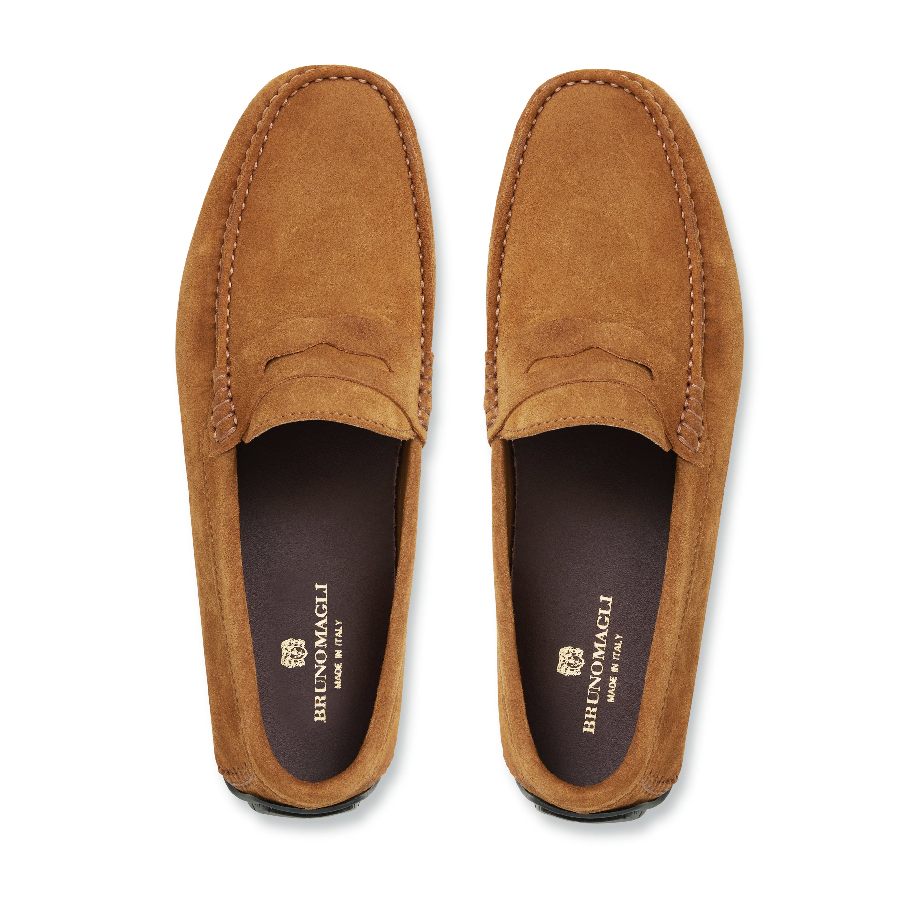 XANE CASUAL SUEDE SLIP-ON DRIVING MOCCASIN-COGNAC – Bruno Magli